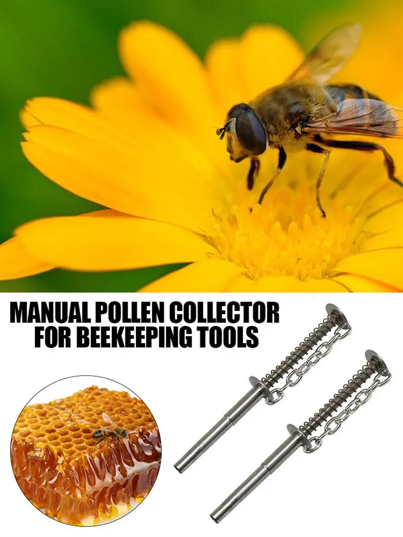 

Bee Pollen Collector Stainless Steel Bee Pollen Grip ​Sucking Collector Bee Beehive Beekeeping Equipment