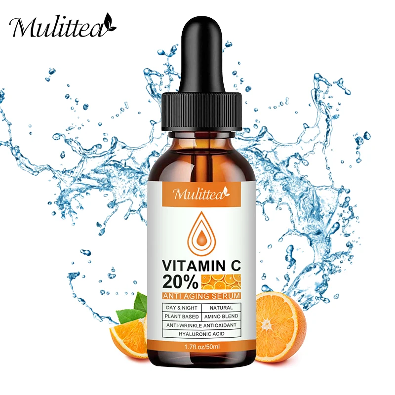 

Mulittea Vitamin C Retinol Facial Serum for Whitening Brightening Moisturizing Lighten Spots Hyaluronic Acid Timeless Essence