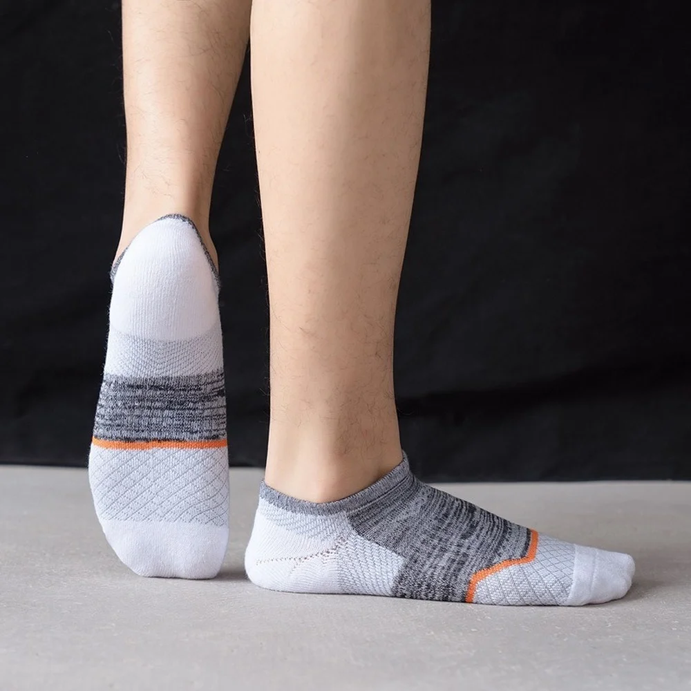 5 Pairs New Professional Terry Reinforcement Pressure Women Sports Socks Thickened Outdoor Running Men Athletic Socks