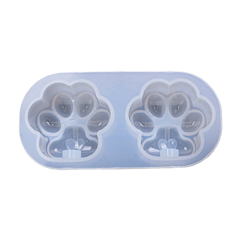 

Practical Love for CAT Paw Light Bulb Silicone Molds Handmade Easy to Release No for Keychain Making Cr