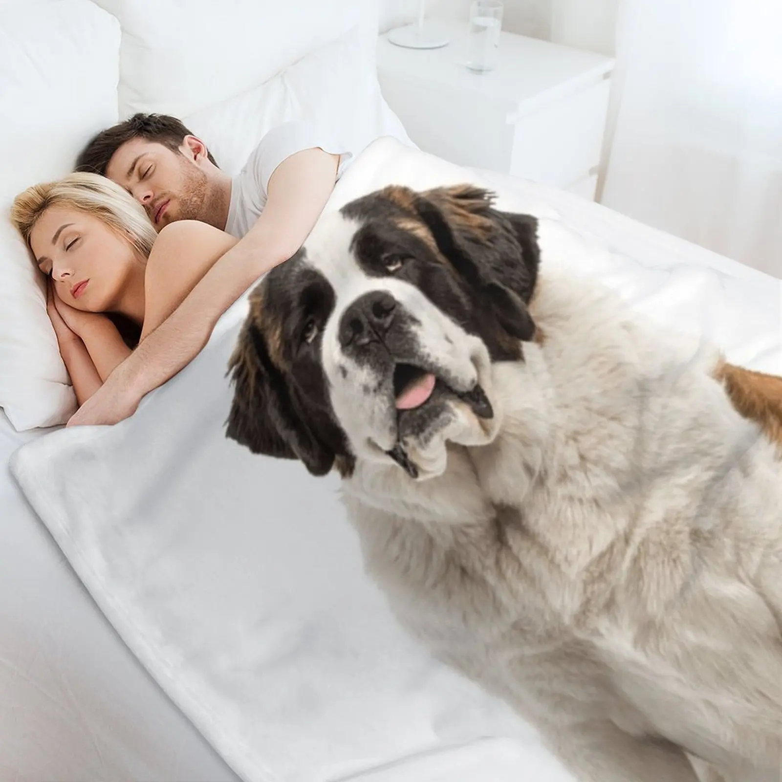 Одеяло для декоративных диванов с пациентом Сенбернард винтажные одеяла детские