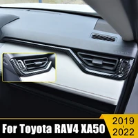 for toyota rav4 xa50 2019 2020 2021 2022 rav 4 accessories central control decoration strip abs carbon car modification sticker