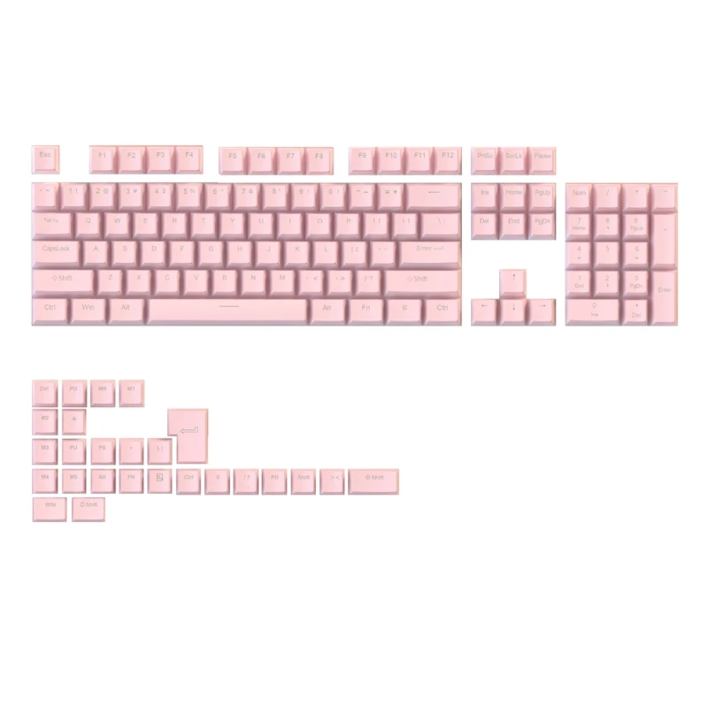 

Колпачки для механической клавиатуры, 130 клавиш, OEM профиль PBT двойной колпачок для Mx Переключатель, ISO макет RGB подсветка B36A