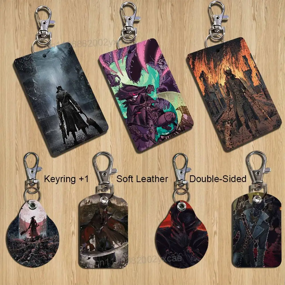 Фото Брелок-карта Gehrman Bloodborne Hunter Cartoon Singer Anime, модный кулон для сумки, чехол для ID-карты, проездного, милый, для взрослых №1