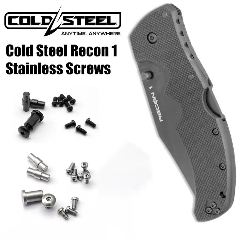 

1 Full Set Knife Hanlde 416 Stainless Screws for ColdSteel Cold Steel Recon1 Fold Knives Custom DIY Making Material Accessories