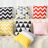 2022 modern yellow abstract stripe pillowcase designer pillow case bedroom decoration luxury cushion cover 40x40 45x45 50x50