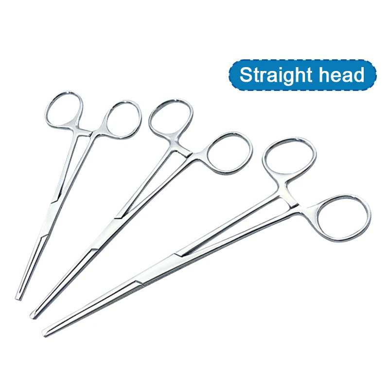 

Гемостатические щипцы из нержавеющей стали с крючком кокосовые щипцы изогнутая прямая головка 14/16/18 см