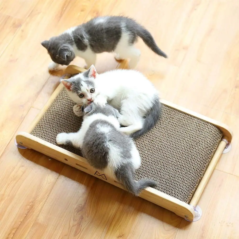 

For Pet Exercising Grinding Claw Kitten Outdoor Indoor Cat Scratching Board Pet Supplies Cat Scratcher Toy Cat Bed