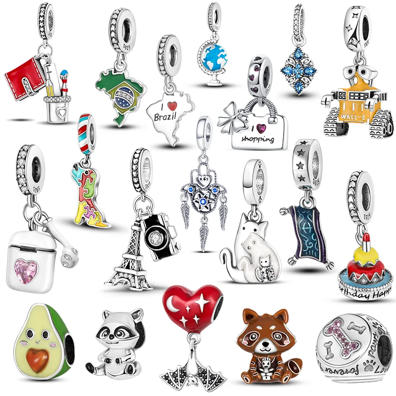 

Женский браслет из серебра 925 пробы, с шармами Pandora