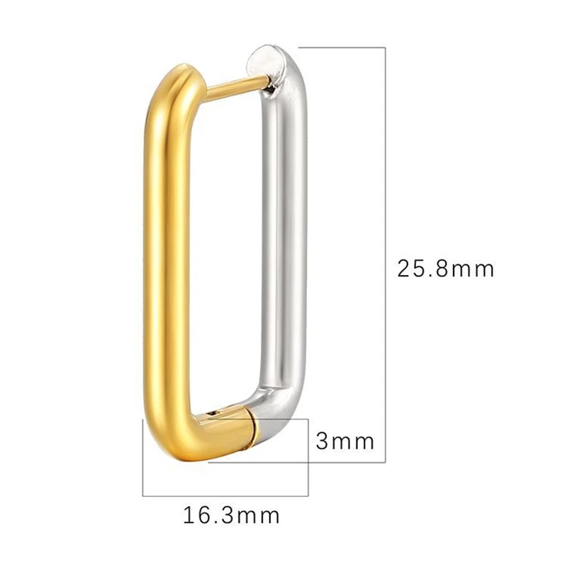 Европейские и американские модные трендовые геометрические женские серьги из