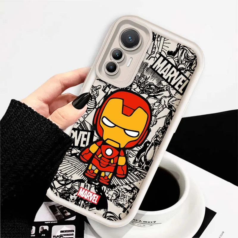 Чехол для телефона Marvel Comic Heroes Cool Xiaomi Mi 15 14 14T Redmi 13 13T 13C 12C 14C 12 12T 11 11i Lite Pro 5G Eye Ladder