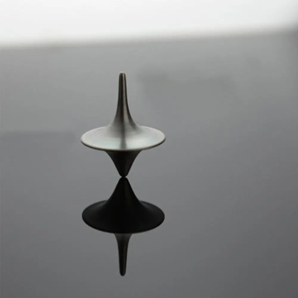 

1 Piece Children Movie Mini Silver Color Perfect Precision AlloyTop Surface With Silver Spinning Print Totem Metal Gyro