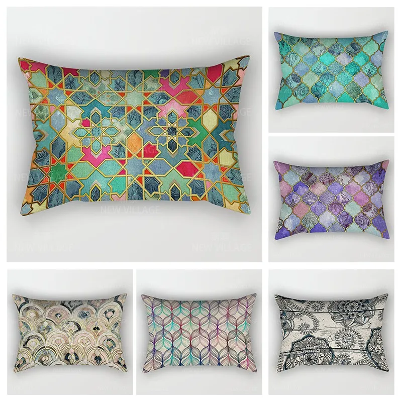 

Nordic fall home decor 30*50 throw pillow case sofa living room Cushion cover 30x50cm 40x60 40*60 boho Vintage Mandala Morocco