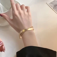 2022 new matte minimalist mobius ring bracelet female hand jewelry golden bracelet for women luxury jewerly wedding wholesale