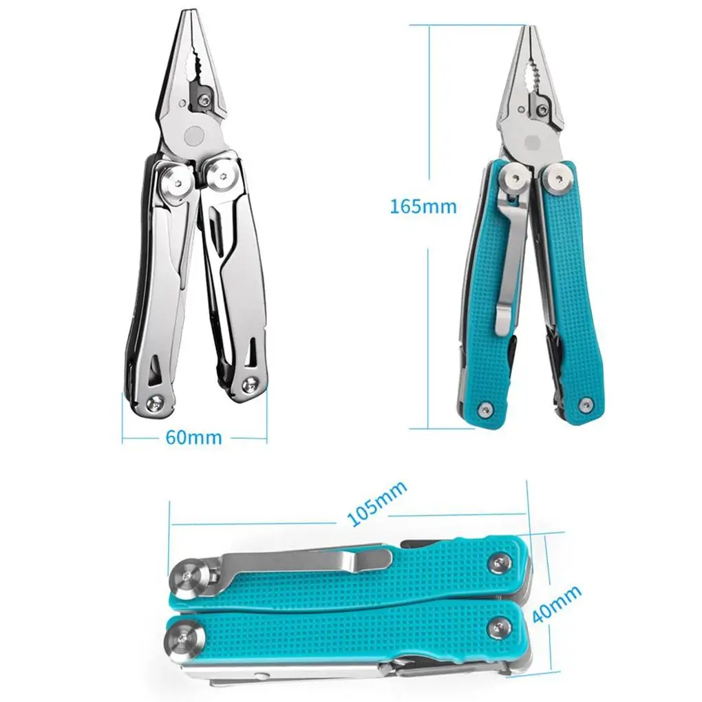

14 in 1 Pliers Multifunctional Camping Tool Pocket Knife Cutter Outdoor Hardness Survival Emergency Screwdriver