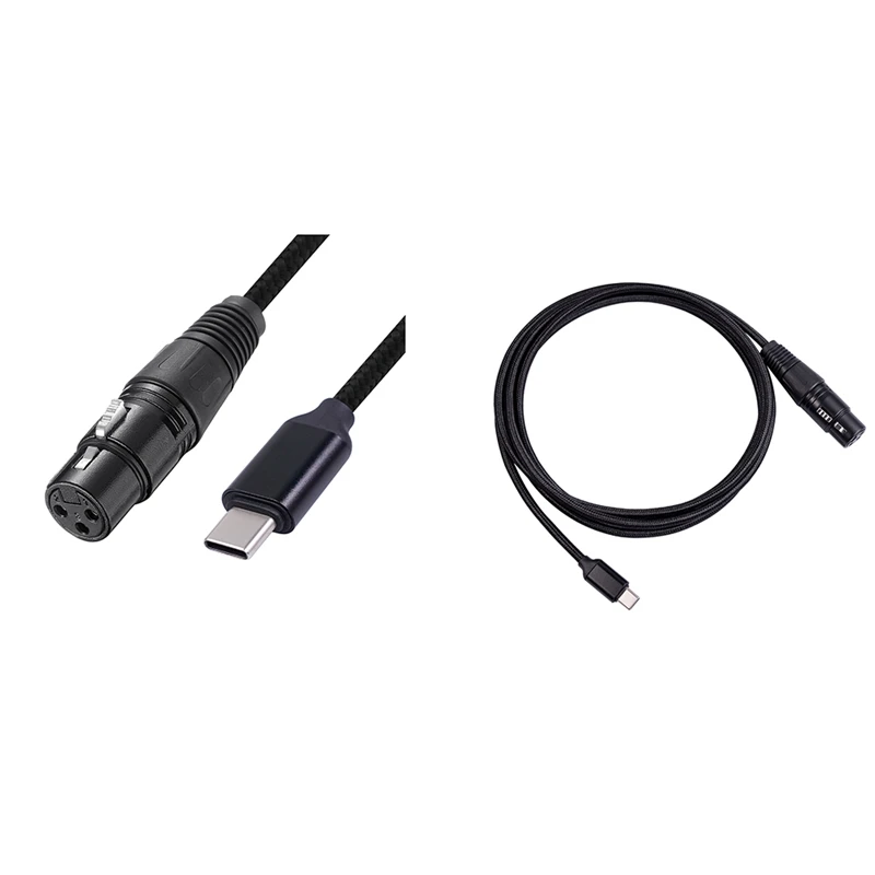 

TYPE-C Male To Xlr Balanced Cable Female Microphone Recording Cable For Mobile Phone, Platform And More Plug And Play
