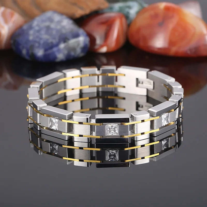 

Браслет-цепочка мужской из нержавеющей стали, 12 мм