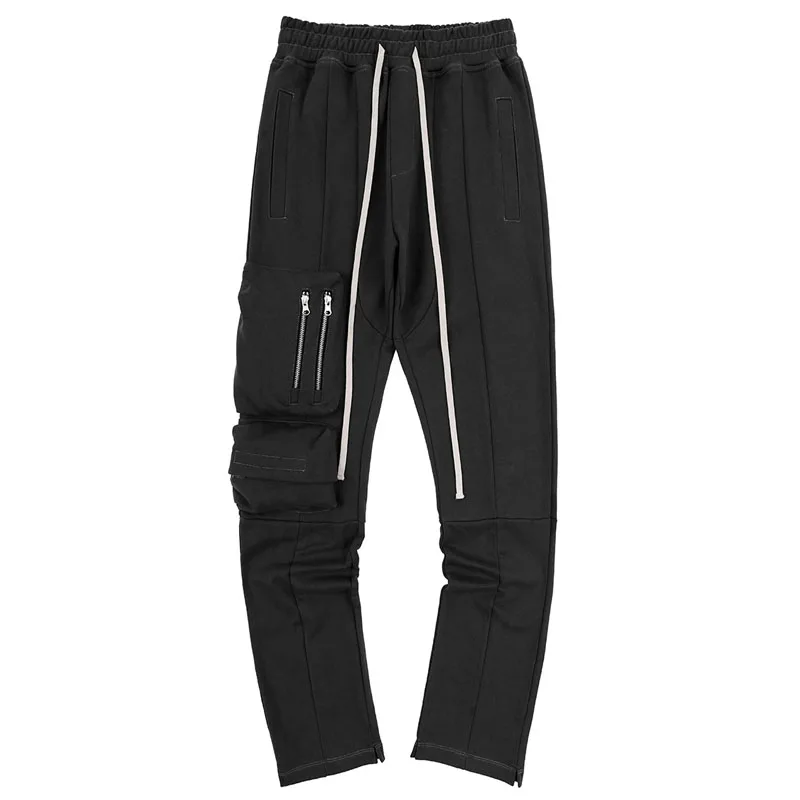 PAF ARCHIVE Zipper Cargo Pants Men Women Best Quality Joggers Multi-pocket Drawstring Sweatpants Slightly Loose Trousers