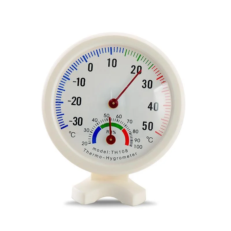 

8.5cm Indoor/Outdoor Thermometer and Hygrometer Humidity Monitor Gauge Indicator Temperature Meter Standing Analog Hygrometer