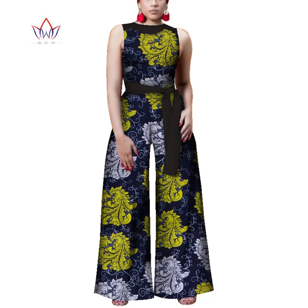 Комбинезон женский летний в африканском стиле без рукавов с принтом |