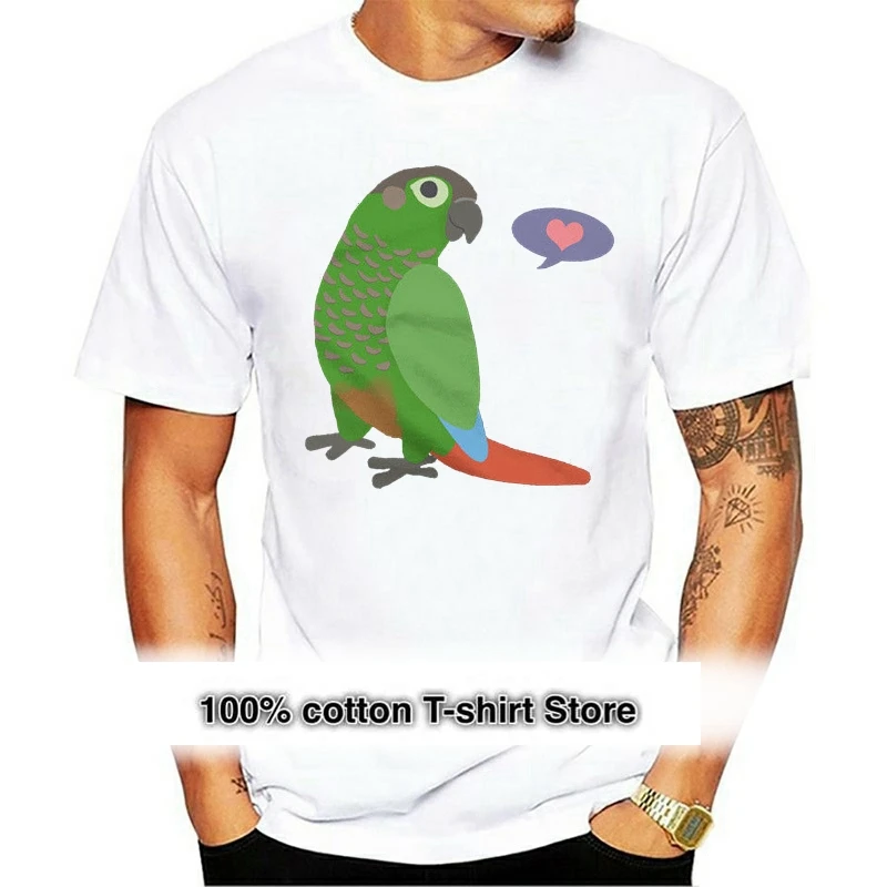 

Green Cheek Conure T-Shirt Men Parrot Lover, Bird Gift 2021 New Hot Sale Short Sleeves Male Basic Tops Famous Design Template