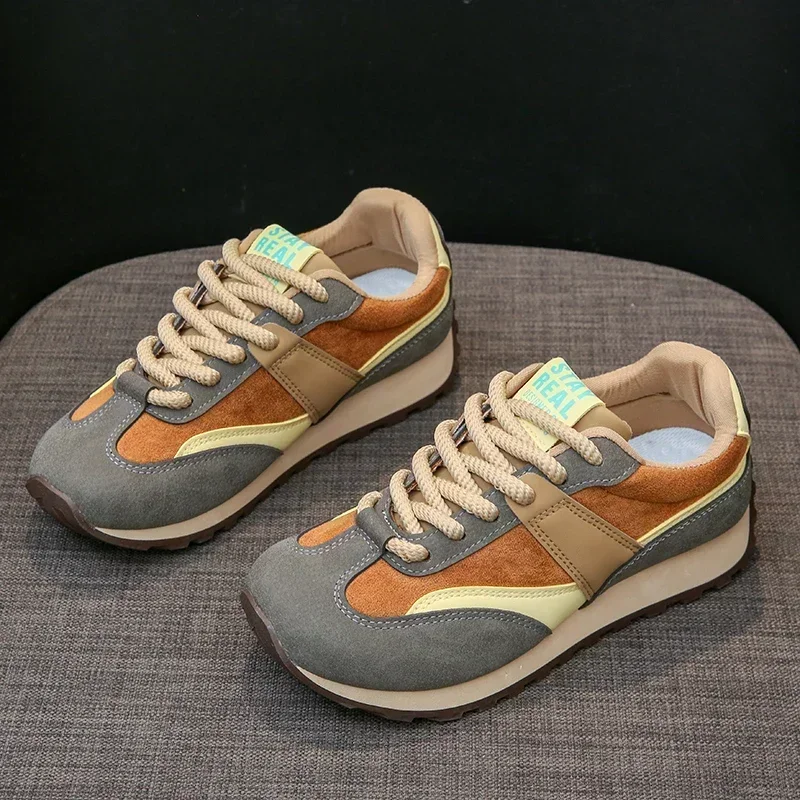 Женские Модные Повседневные Кроссовки На Плоском Каблуке С Верхом Из