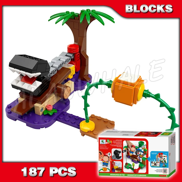 

187pcs Family Games Chain Chomp Jungle Encounter Jumping Platform 60018 Building Blocks Toys GIfts Compatible With Model