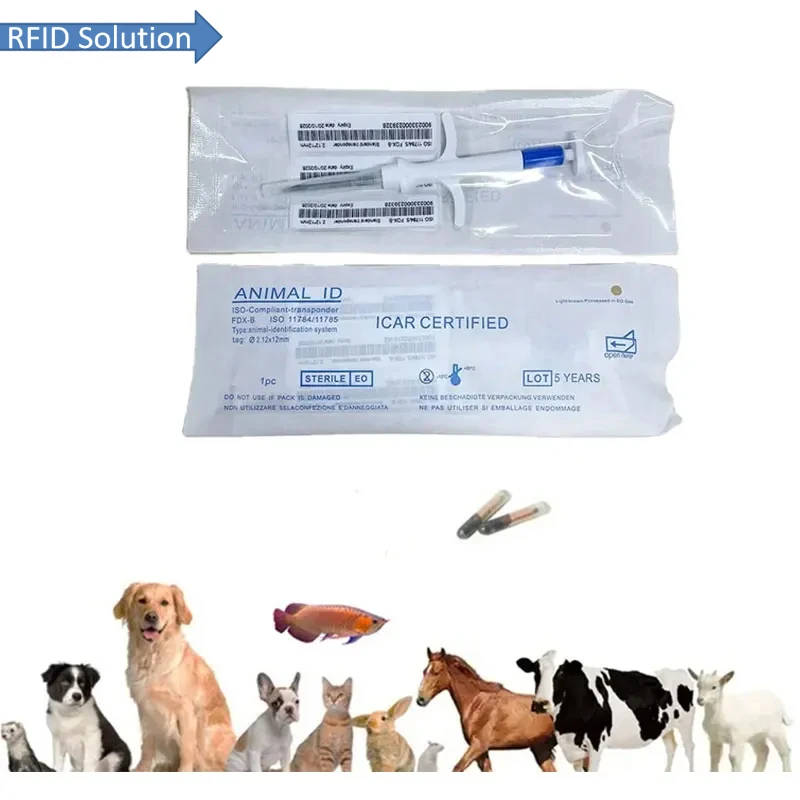 Czstar RFID микрочипы для животных 134 2 кГц 100 шт