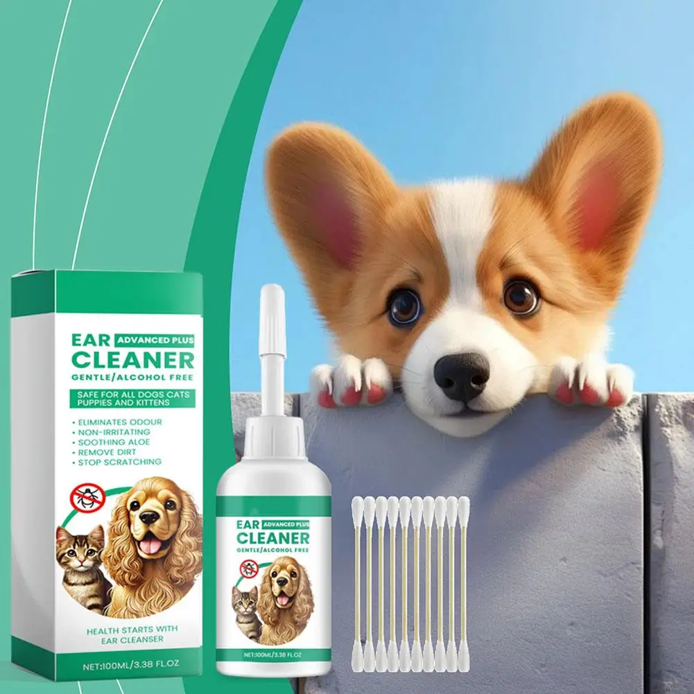 Earmite Oil Ear Mitetreatment для собак и кошек Pet Canals Cats Cleaner Washing T4t5