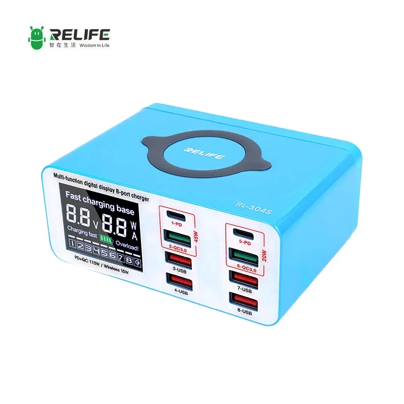 

RELIFE RL-309AW 8-портовое зарядное устройство