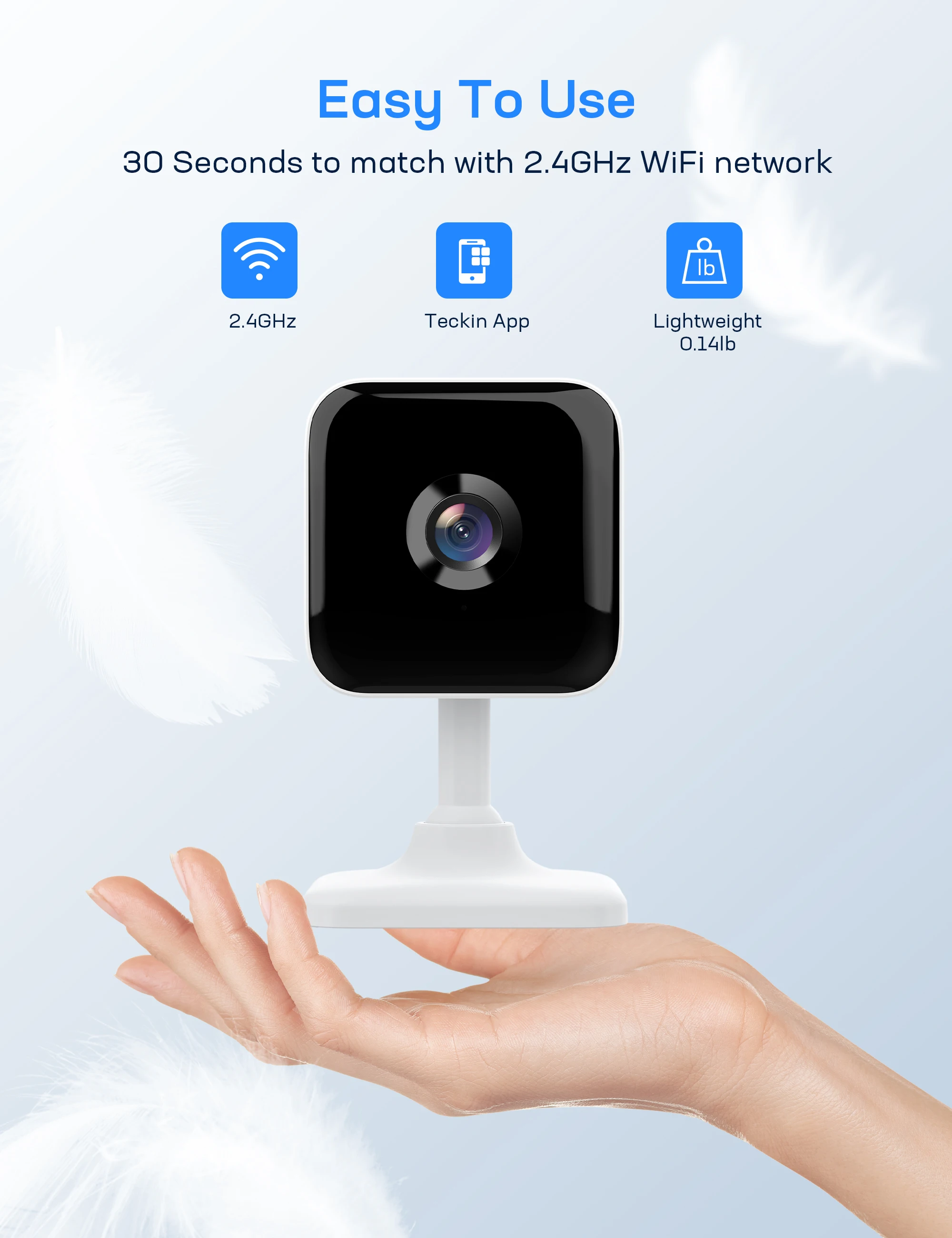 

Ip-камера Teckin 1080р, Wi-Fi, 1080P FHD, ночное видение