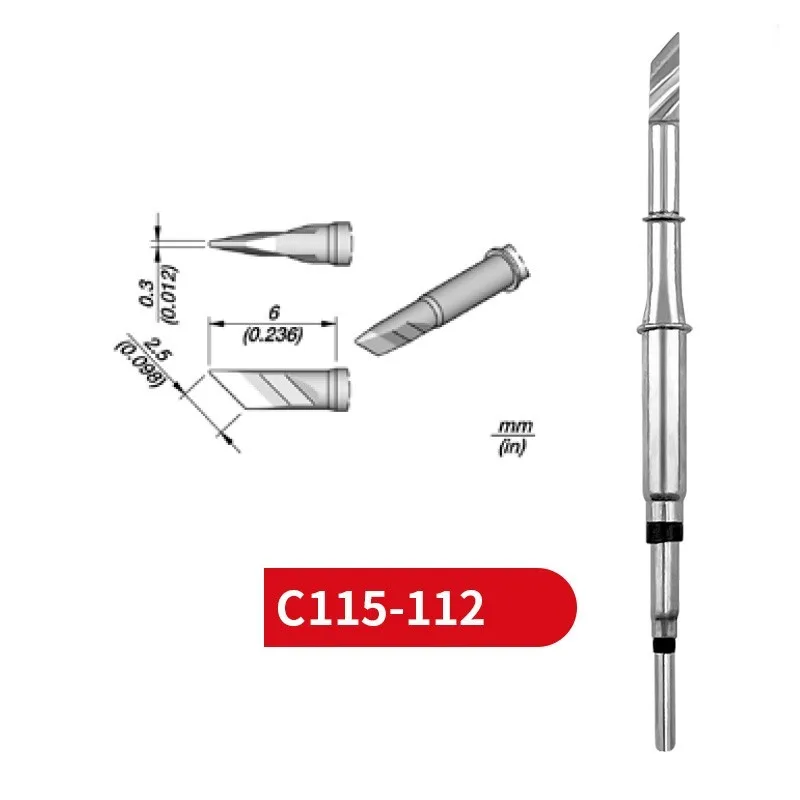 Насадки C115-112 совместимые с ручкой паяльной станции JBC NASE/NANE NT115 SOGUN AIFEN AIXUN