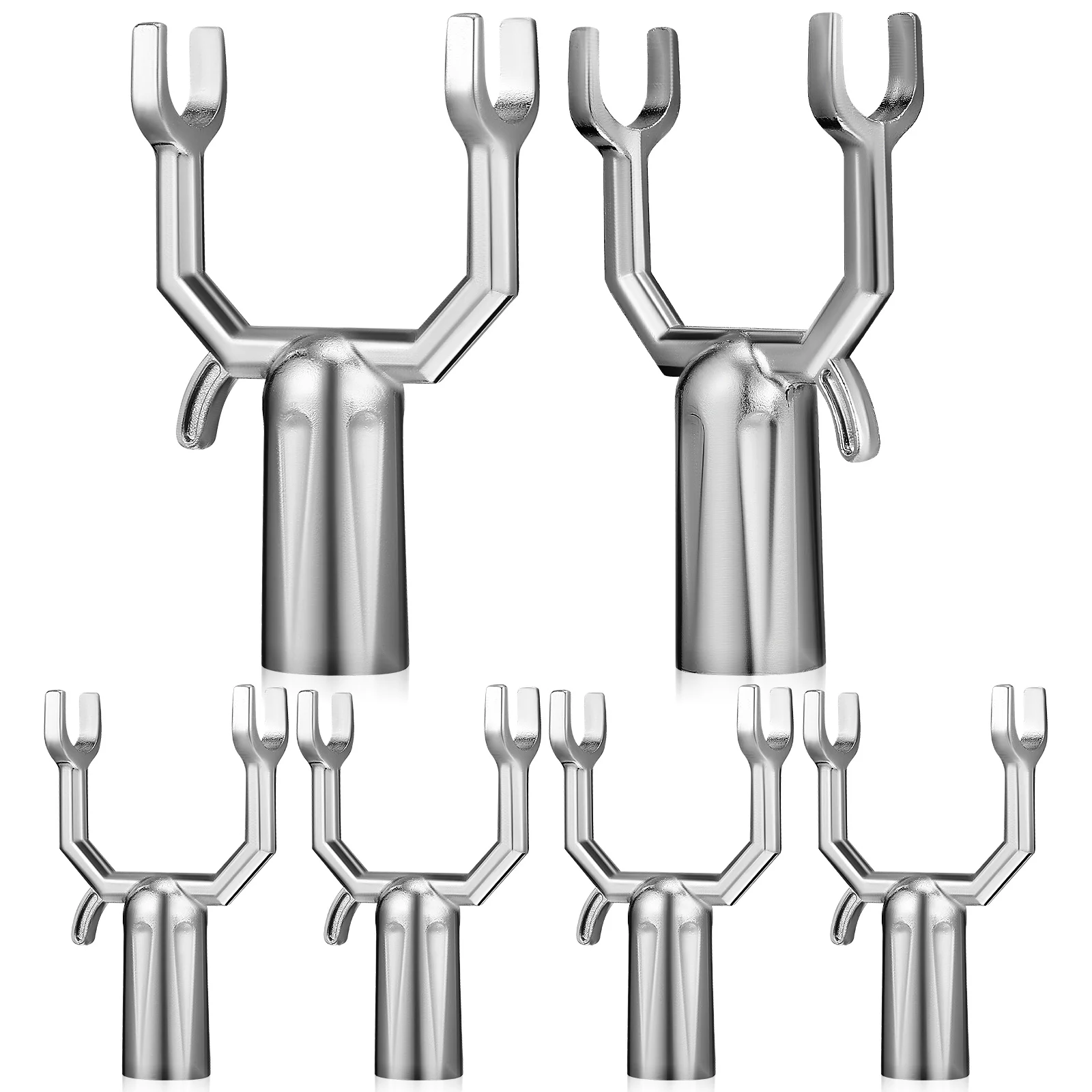 

6 Pcs Branch Support Crutches Tree Stake Kit Aluminum Alloy Brace Fruit Straightening