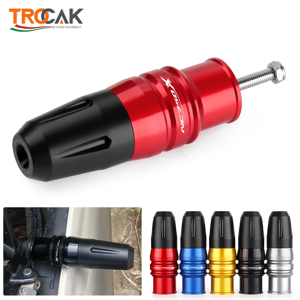 

For HONDA NC750X NC 750X NC750 X Motorcycle Accessoires CNC Falling Protection Exhaust Slider Crash Pad Slider With Logo NC750X