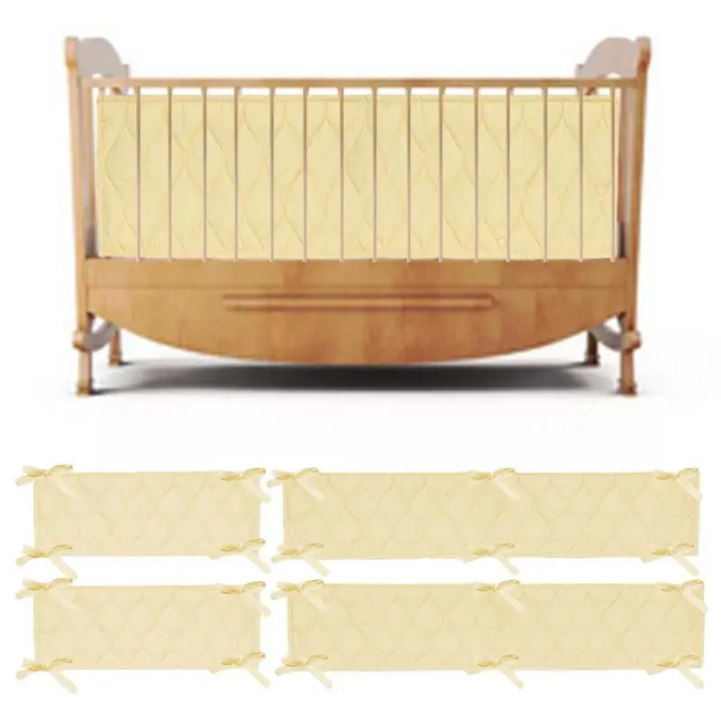 

Baby Bed Rail Guard Easy To Set Up Bed Guard Rail For Toddlers 4 Pcs Durable Baby Bed Rails For Children Safe Sleeping