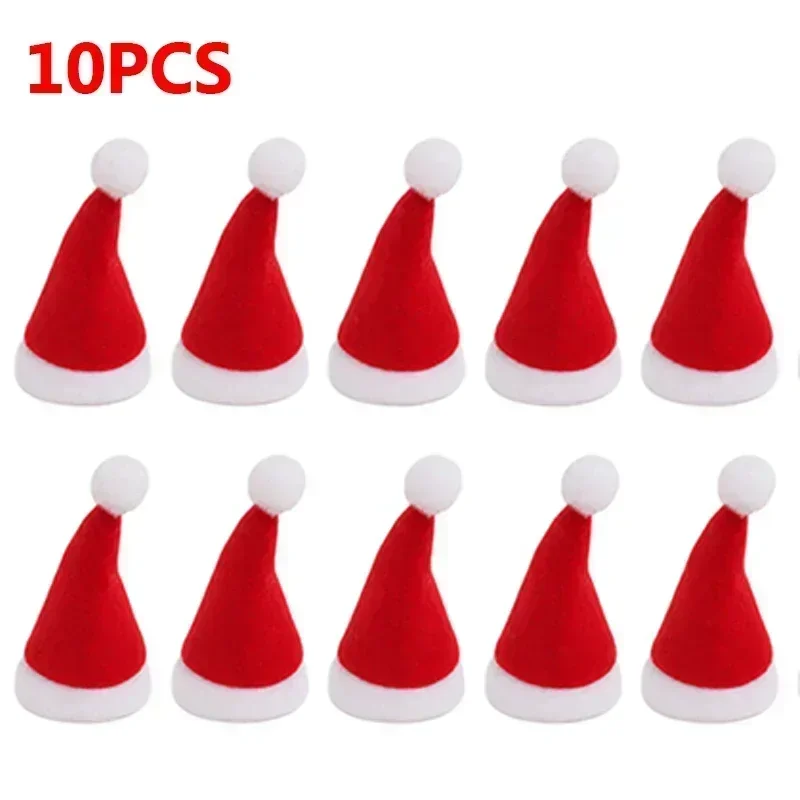 

Мини-шапка Санта Клауса из бархата, красный, 1/5/10/20/30/50 шт.