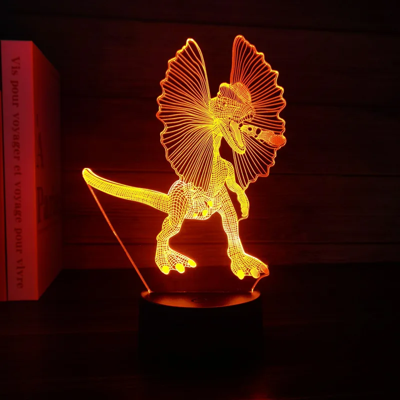 

3D LED ночник динозавр для детской комнаты