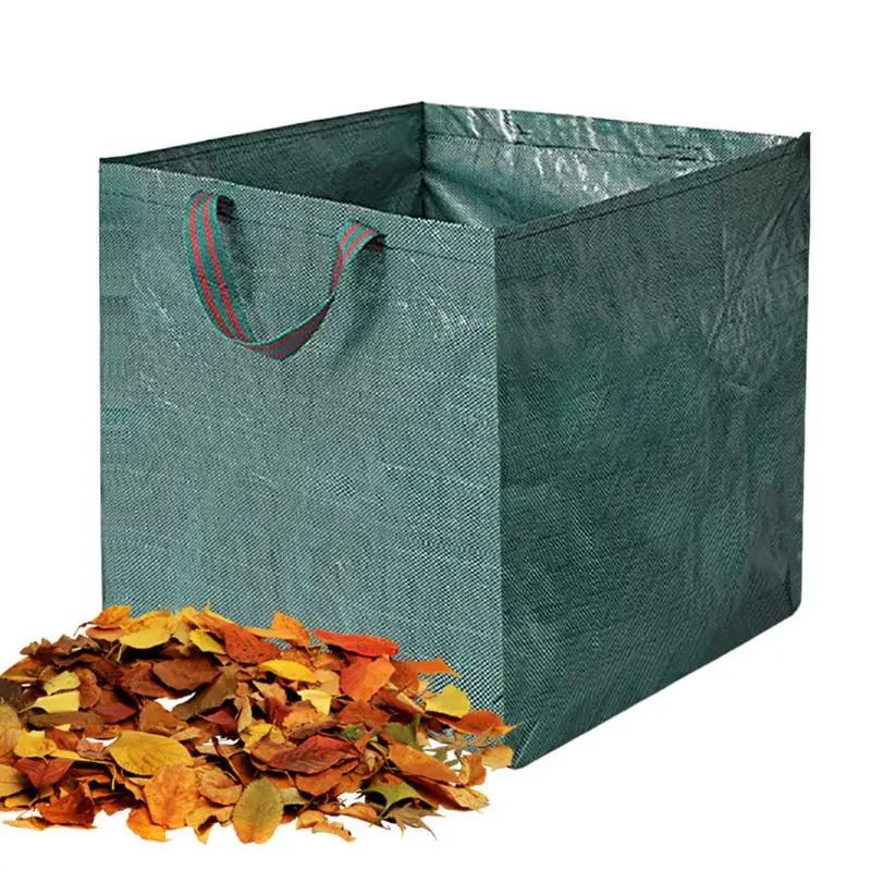 

Waterproof Pool Leaf Bag Heavy Duty With Handle Leaf Sack Light Trash Can Durable Reusable Yard Leaf Weeds Grass Container