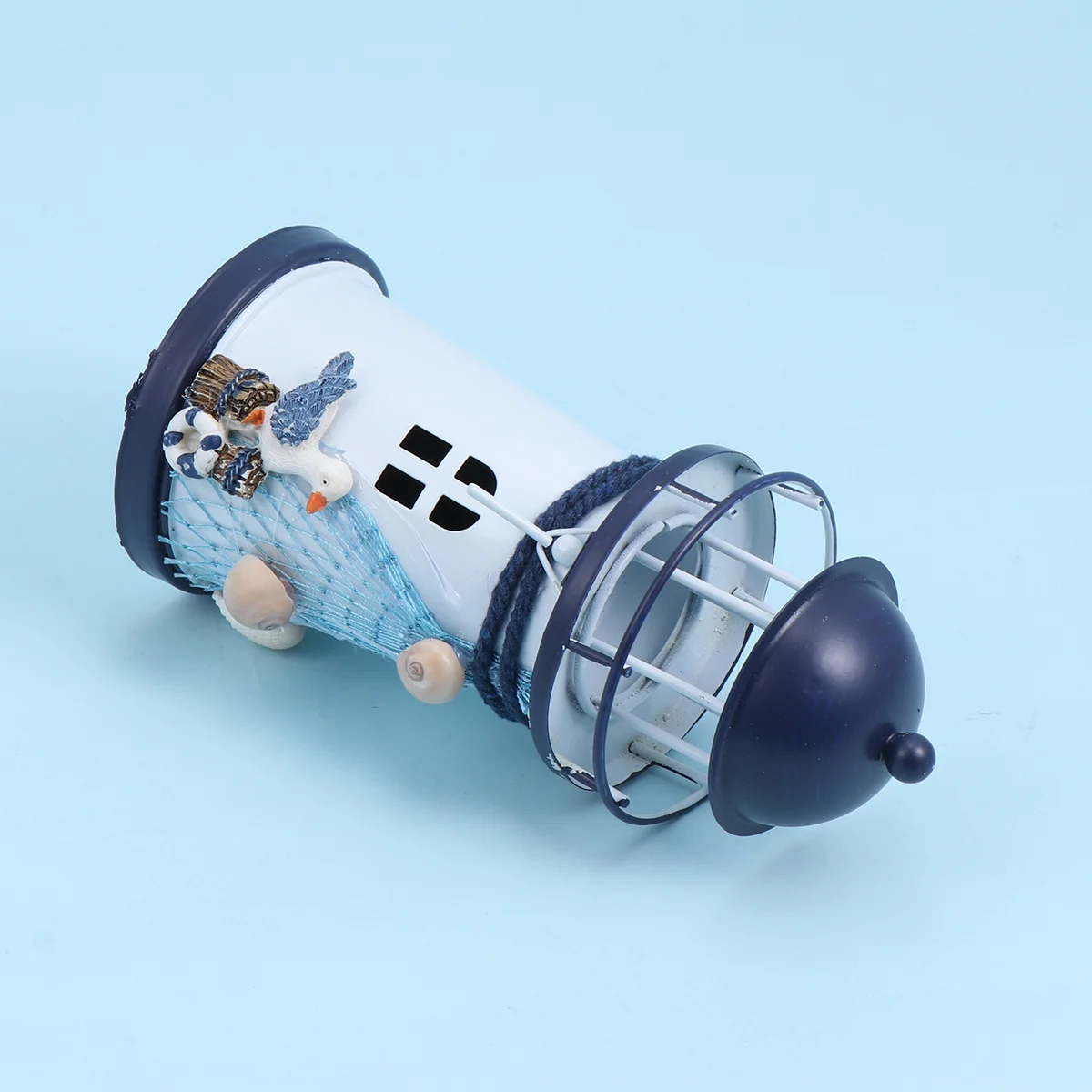 

Lighthouse Holder Nautical Holders Iron Decor Candlestick Table Tealight Beach Figurines Centerpieces Ornaments Ornament Marine