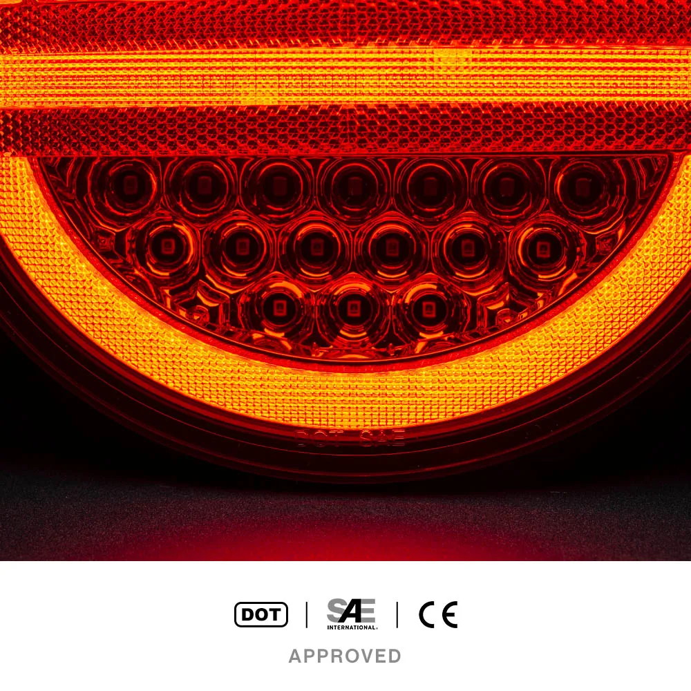 4x для Chevrolet Corvette C6 Coupe 2005-2013 комплект светодиодных задних фар в сборе 3-в-1