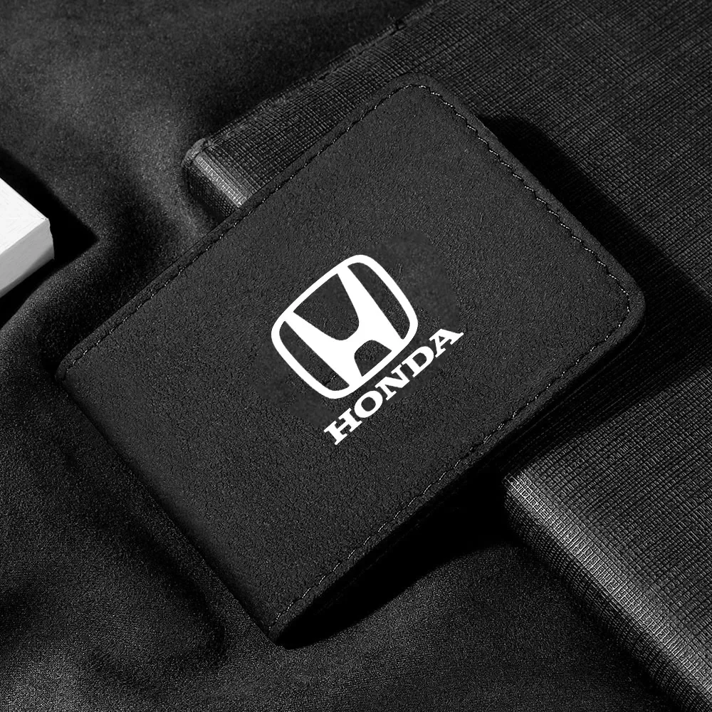 

Автомобильный держатель водительских прав, замшевая сумка для карт из искусственной кожи для Honda Accord XR-V HR-V City Jazz, документы вождения автомобиля, бизнес-ID, паспортная карта