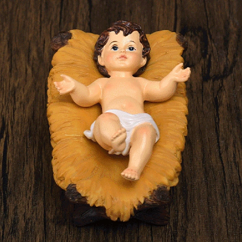 

Jesus Figurine Ornament Resin Holy Figure Staue Crafts Decor Supplies for Home Bedroom Living Room Party Decor 87HA