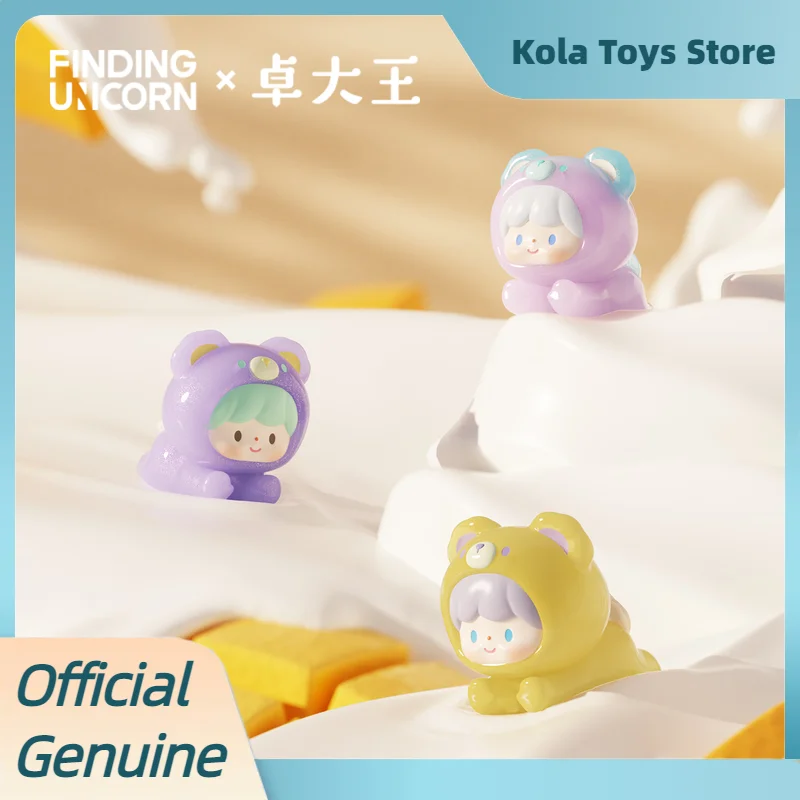 Фото Коллекционная фигурка-сюрприз Finding Unicorn Zhuo Dawang Blind Box Sweet Cream Series Uli, настольное украшение, подарок для коллекционеров №5