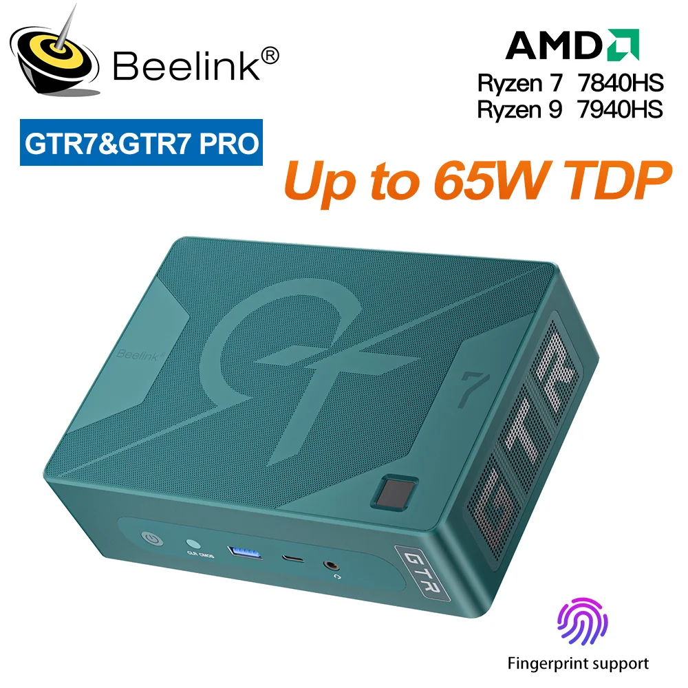 Explorando el Poder y la Versatilidad del Beelink Mini Ordenador de Sobremesa GTR7 Pro 1 Beelink-Mini ordenador de sobremesa GTR7 Pro, dispositivo para videojuegos, Ryzen 9 7940HS, hasta 65W, TDP, compatible con Overclocked Ryzen7 7840HS GTR7