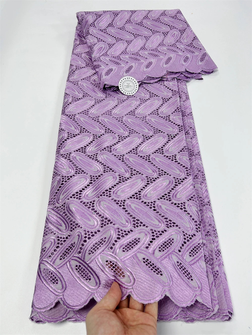 5 ярдов 2025 г. высококачественная африканская кружевная ткань 100% хлопок