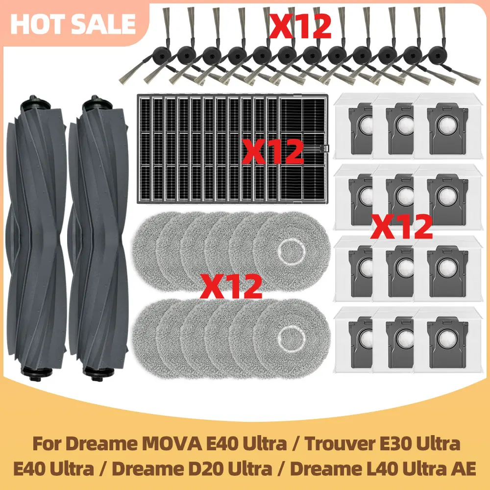 

Комплект запасных частей для Dreame MOVA E40 Ultra / Trouver E30 Ultra / Dreame L40 Ultra AE / Dreame D20 Ultra
