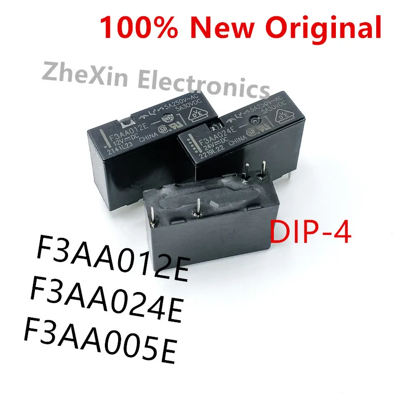 5-10 шт./партия, F3AA024E, F3AA012E, F3AA005E DIP-4, новое оригинальное реле мощности, флейта