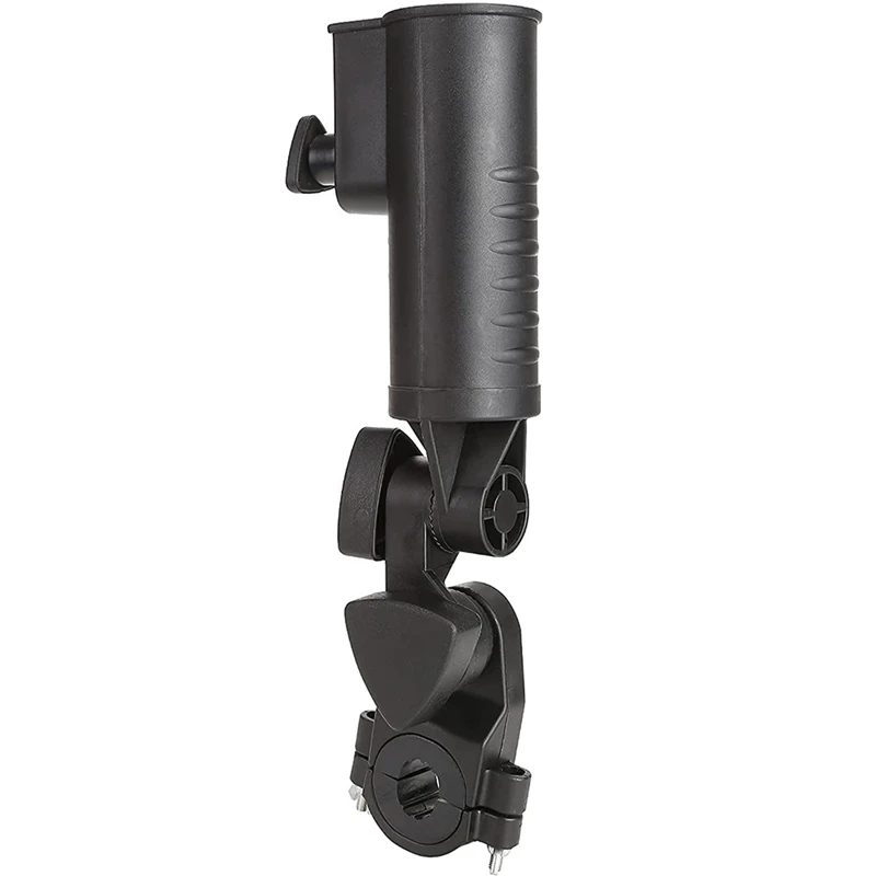 

Universal Golf Push Cart/Golf Trolley/Bike/Wheelchair Umbrella Holder,Adjustable Angle With Clamp Mounting Attachment