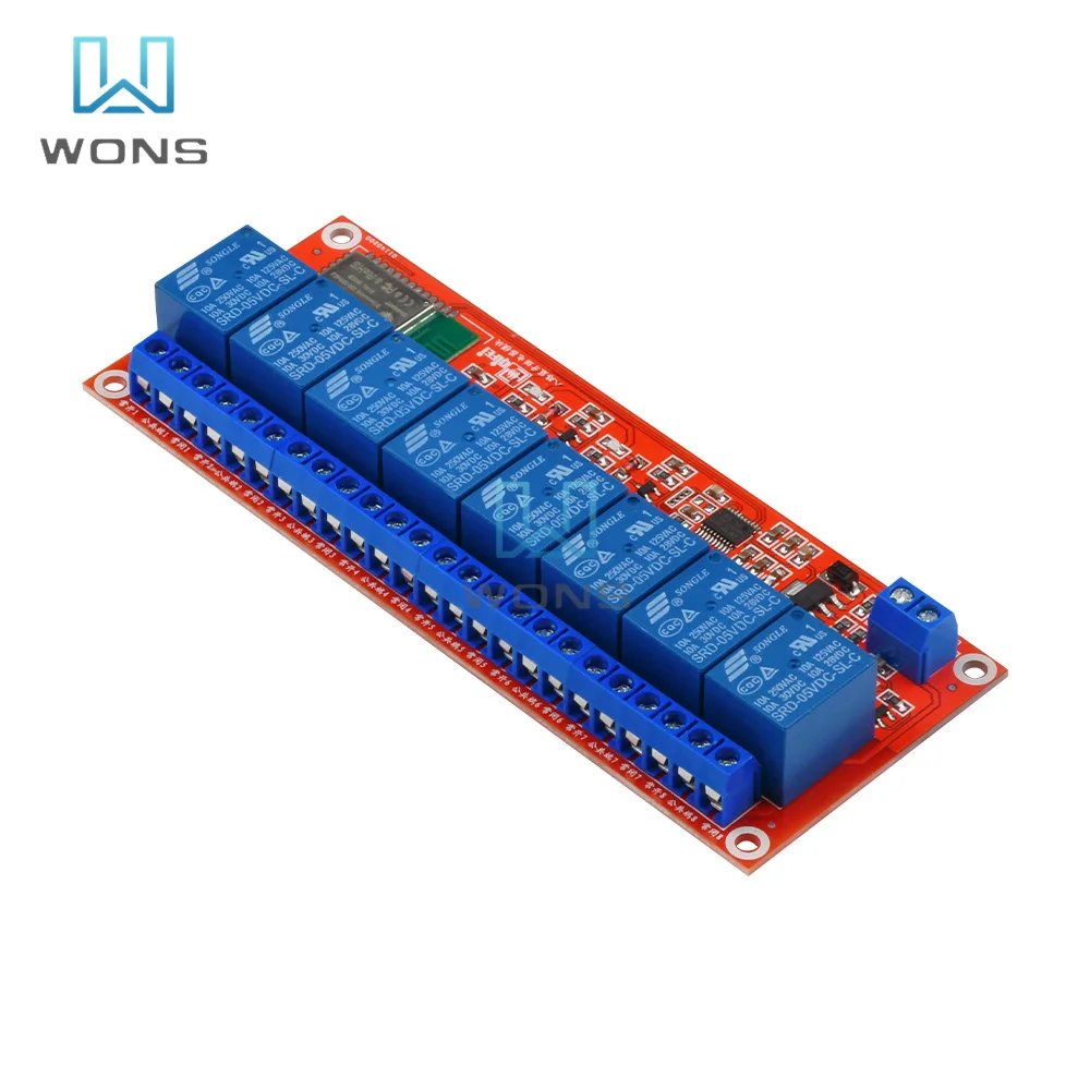 Релейный модуль Bluetooth 5 В 12 8 каналов с дистанционным управлением | Обустройство