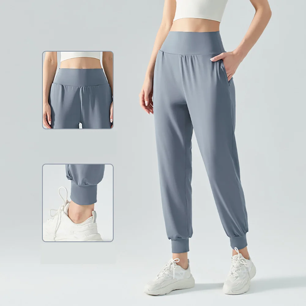 Vnazvnasi Yoga Pants Women Loose Sports Leggings High Waist Training Jogger Leisure Beam Foot Fitness Pants Exercise For Women